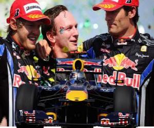 yapboz Red Bull F1 markalar şampiyonu 2010